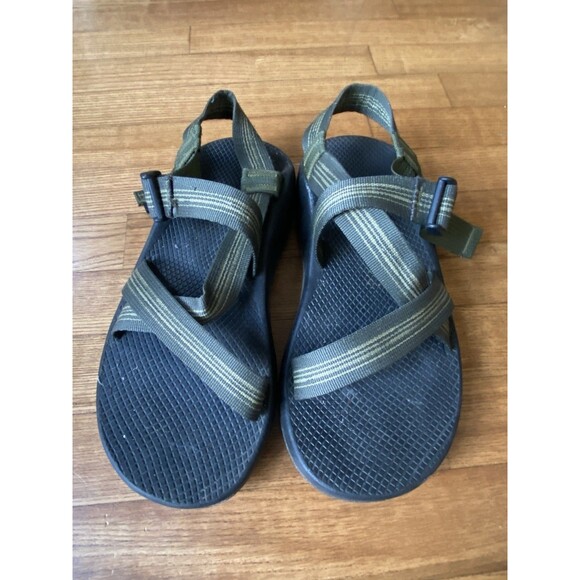 Chaco Mens Size 10 Classic Sandals Slip On Strap Sandals Green Hiking EUC CLEAN main image 7